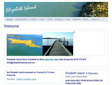 Tablet Screenshot of elizabethisland.com.au